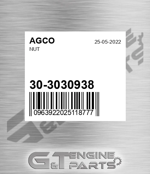 30-3030938 Nut for AGCO