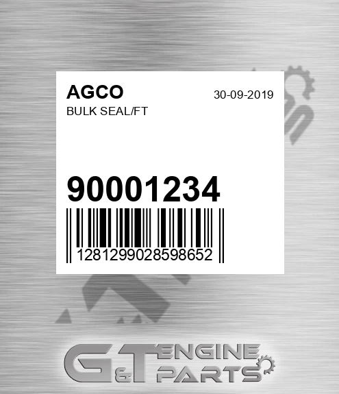 90001234 AGCO Bulk Seal/ft