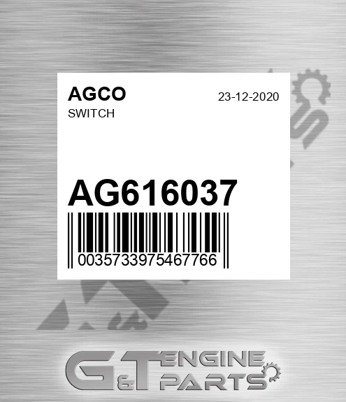 AG616037 Switch for AGCO