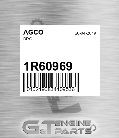 1R60969 Brg for AGCO