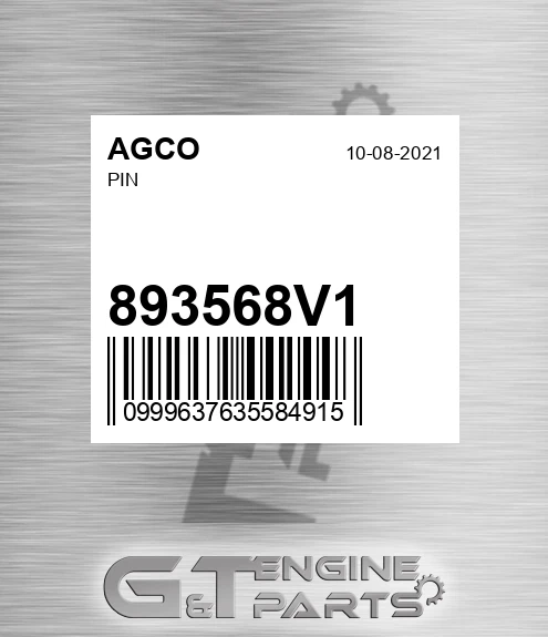 893568V1 Pin for AGCO