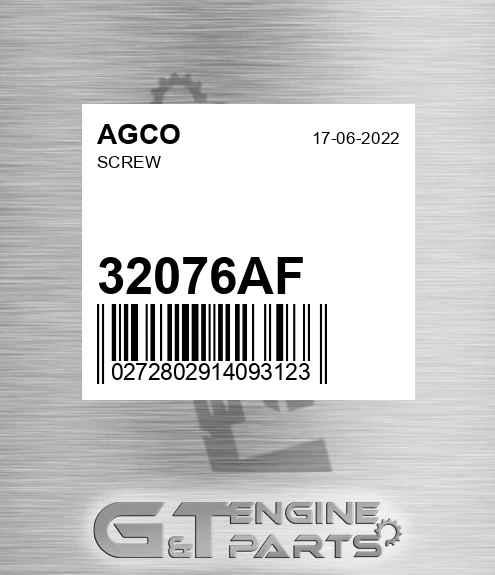 32076AF Screw for AGCO