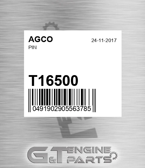 T16500 AGCO Pin
