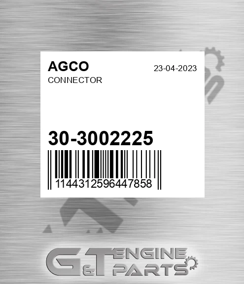 30-3002225 Connector for AGCO