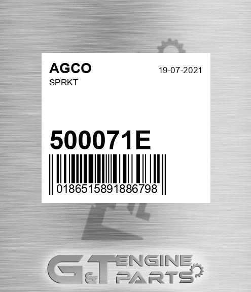 500071E Sprkt