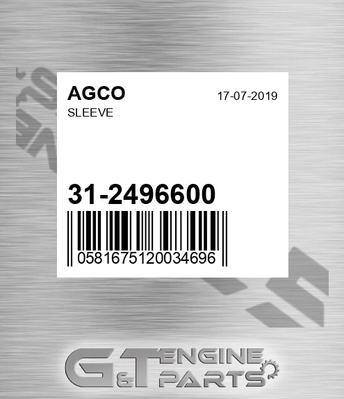 31-2496600 Sleeve for AGCO