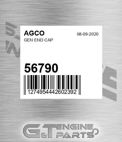56790 Gen End Cap for AGCO