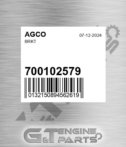 700102579 Brkt for AGCO