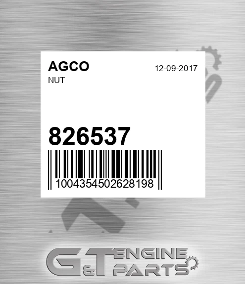 826537 AGCO Nut