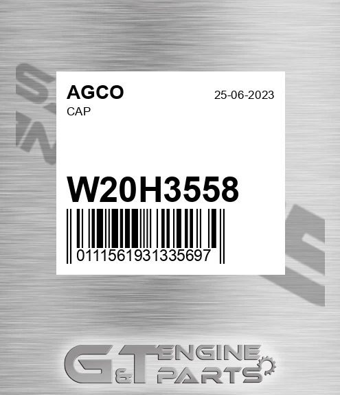 W20H3558 Cap for AGCO