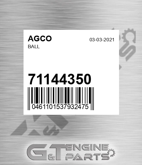 71144350 Ball for AGCO