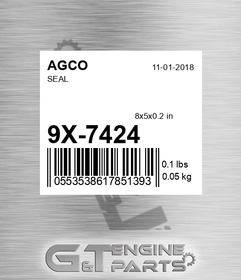9X-7424 Seal for AGCO