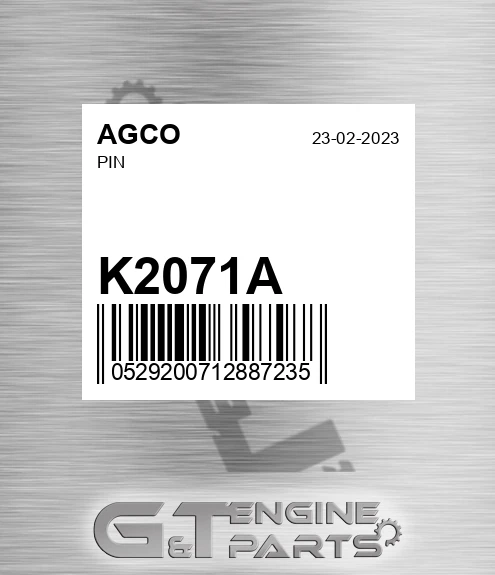 K2071A AGCO Pin