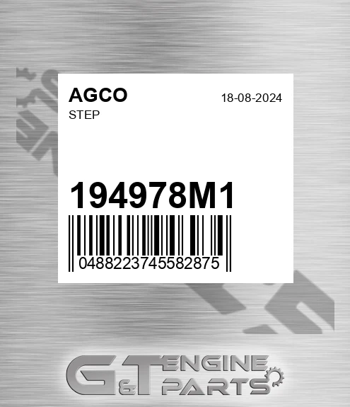 194978M1 Step for AGCO