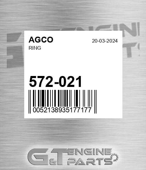 572-021 Ring for AGCO