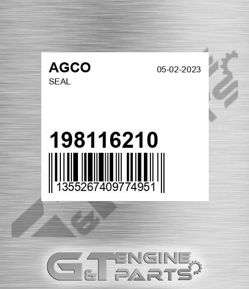 198116210 Seal for AGCO