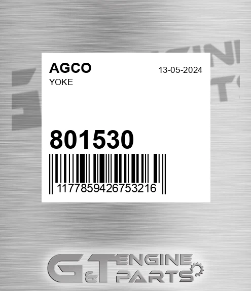 801530 Yoke for AGCO