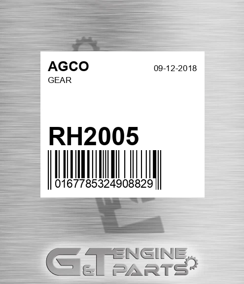 RH2005 Gear