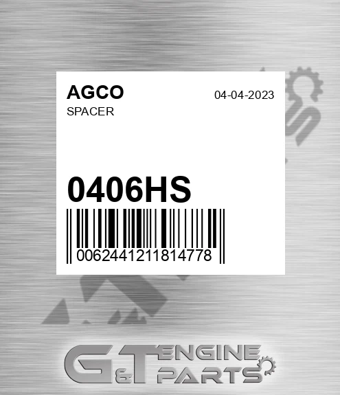 0406HS AGCO Spacer