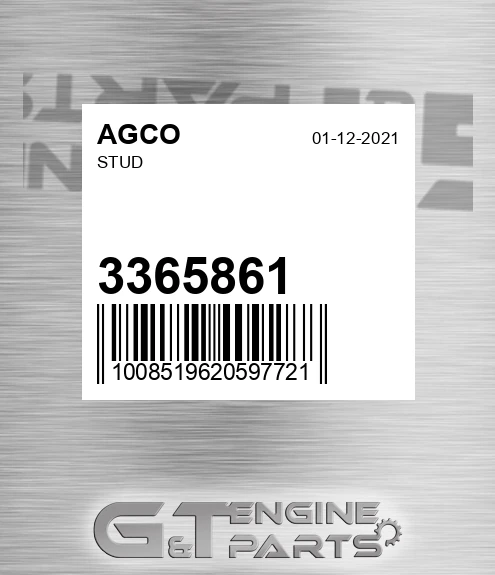 3365861 Stud for AGCO