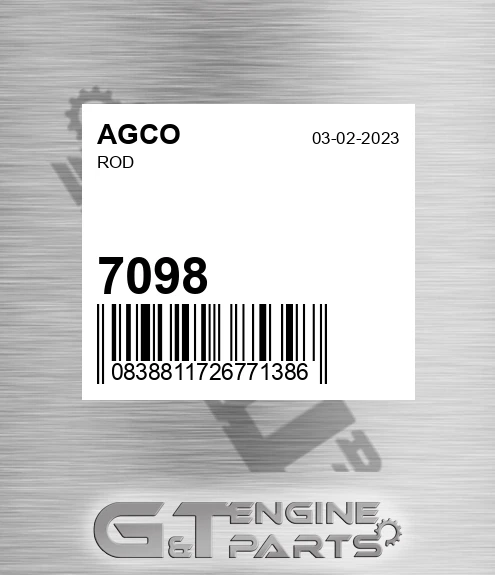 7098 AGCO Rod