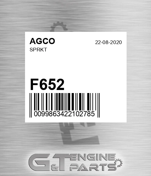 F652 AGCO Sprkt