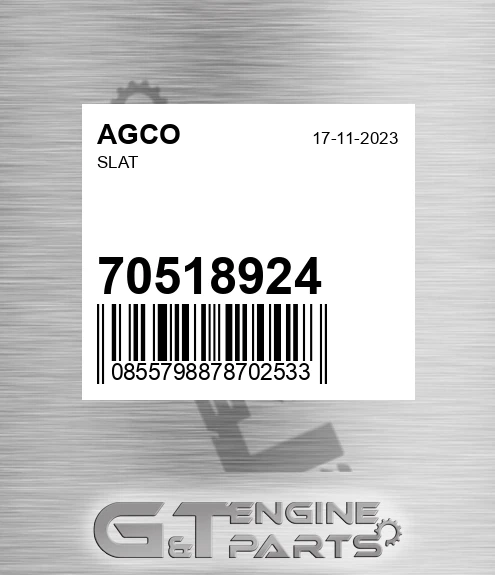 70518924 AGCO Slat
