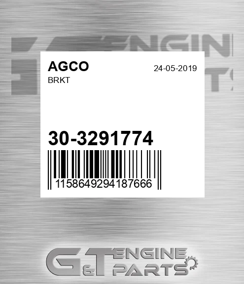 30-3291774 Brkt for AGCO