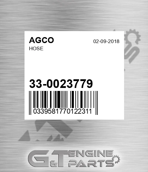 33-0023779 Hose for AGCO
