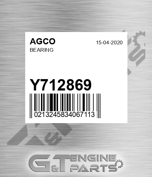 Y712869 Bearing for AGCO