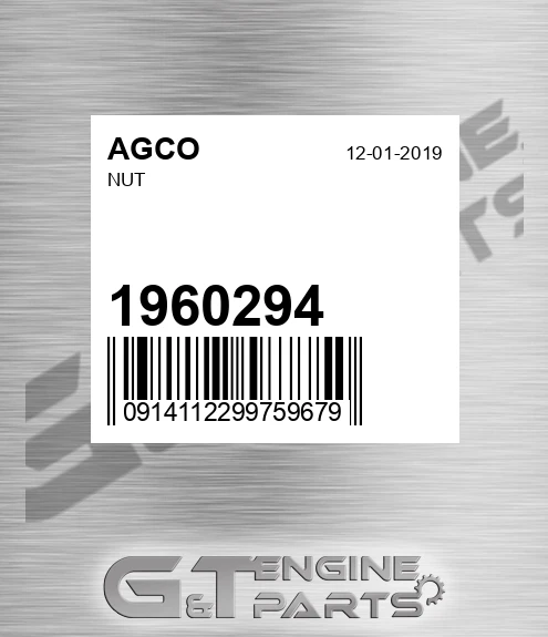 1960294 Nut for AGCO