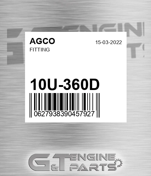 10U-360D Fitting for AGCO