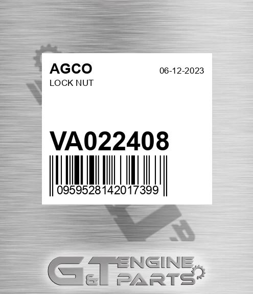 VA022408 Lock Nut