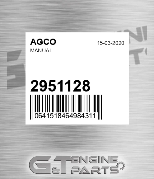 2951128 Manual for AGCO