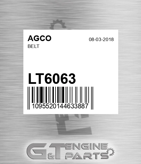 LT6063 AGCO Belt