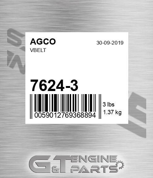 7624-3 AGCO Vbelt