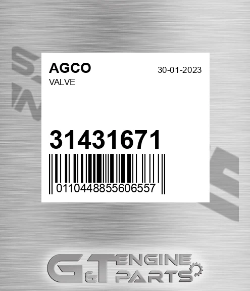 31431671 Valve for AGCO
