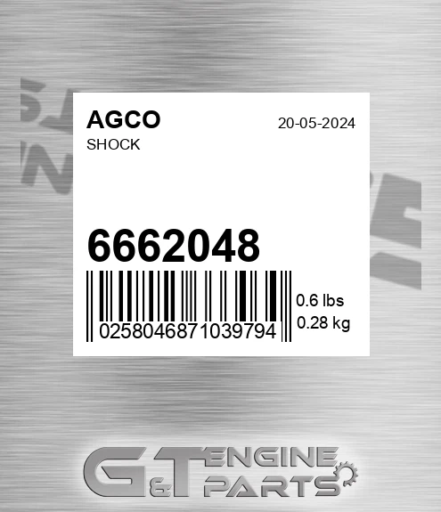 6662048 Shock for AGCO