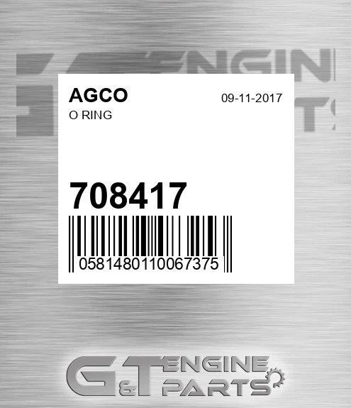 708417 AGCO O Ring