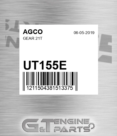 UT155E Gear 21t