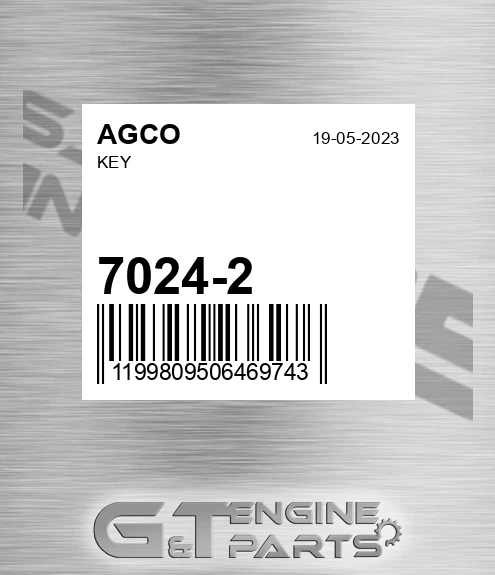 7024-2 Key for AGCO