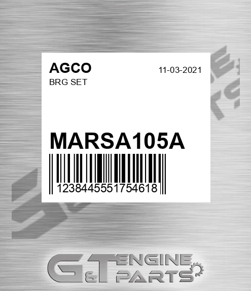 MARSA105A AGCO Brg Set