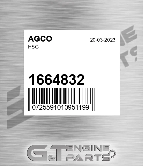 1664832 Hsg for AGCO