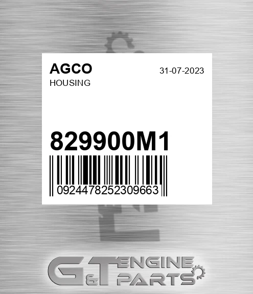 829900M1 Housing for AGCO