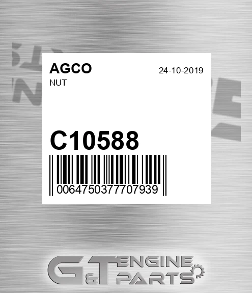 C10588 AGCO Nut