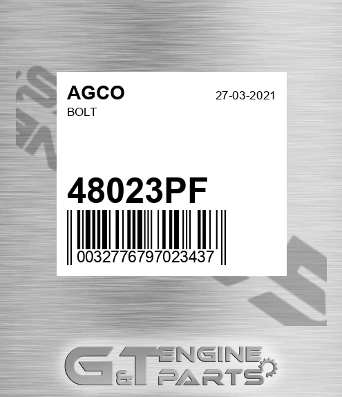 48023PF AGCO Bolt