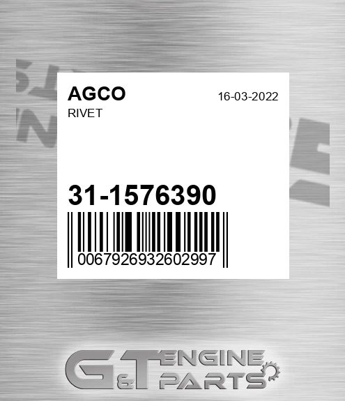 31-1576390 Rivet for AGCO