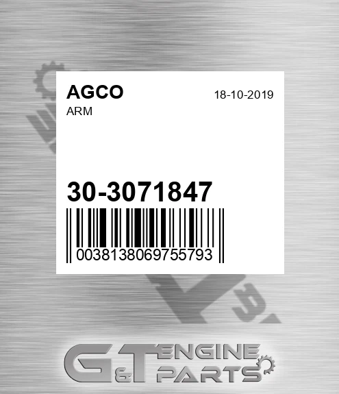 30-3071847 Arm for AGCO