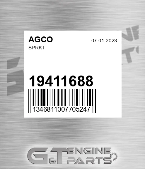 19411688 Sprkt for AGCO
