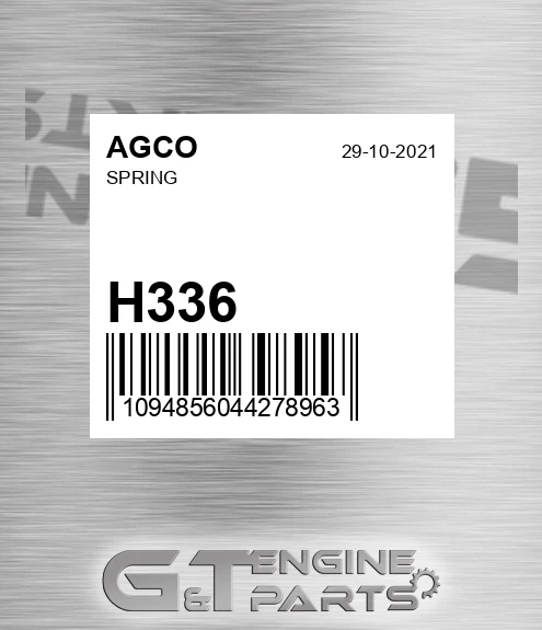 H336 AGCO Spring